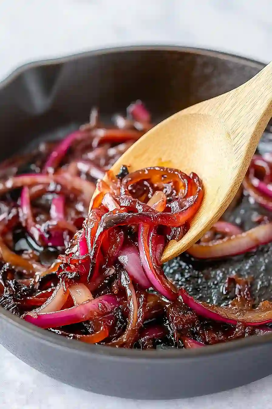 caramelized red onions