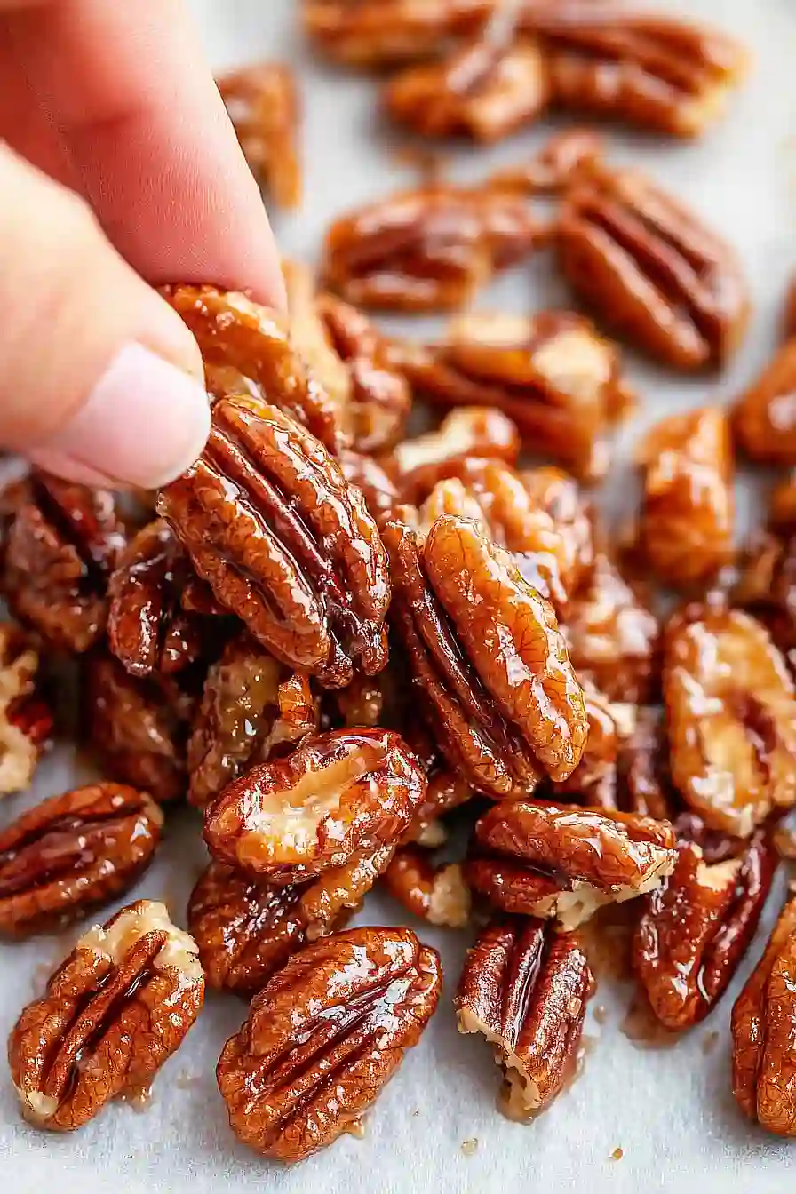 maple glazed pecans