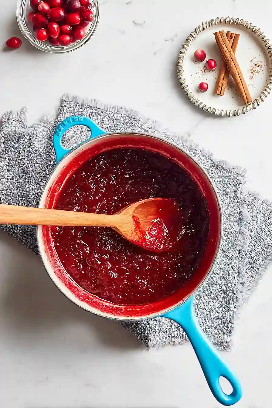 cranberry sauce with frozen cranberries