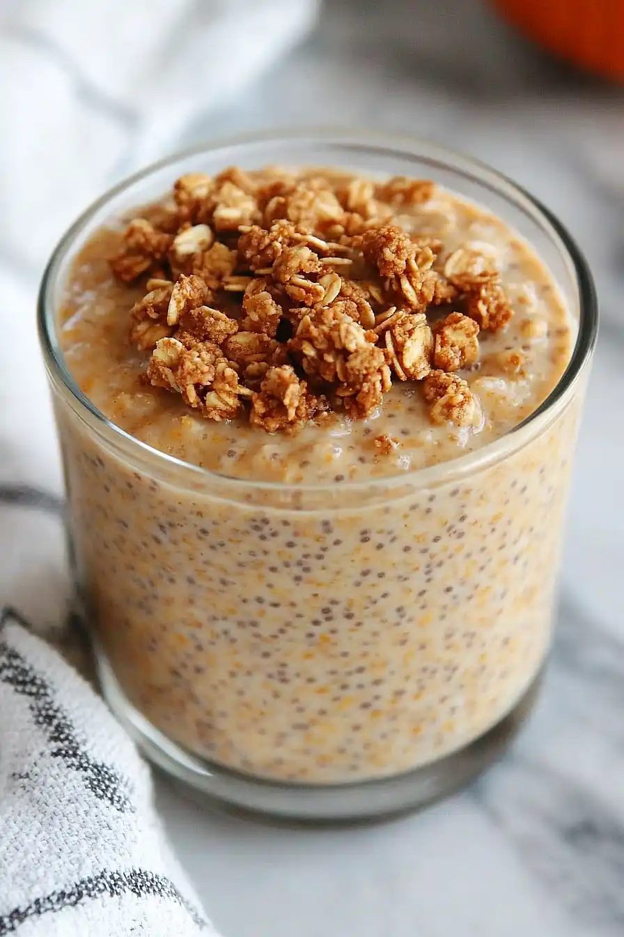 pumpkin protein overnight oats