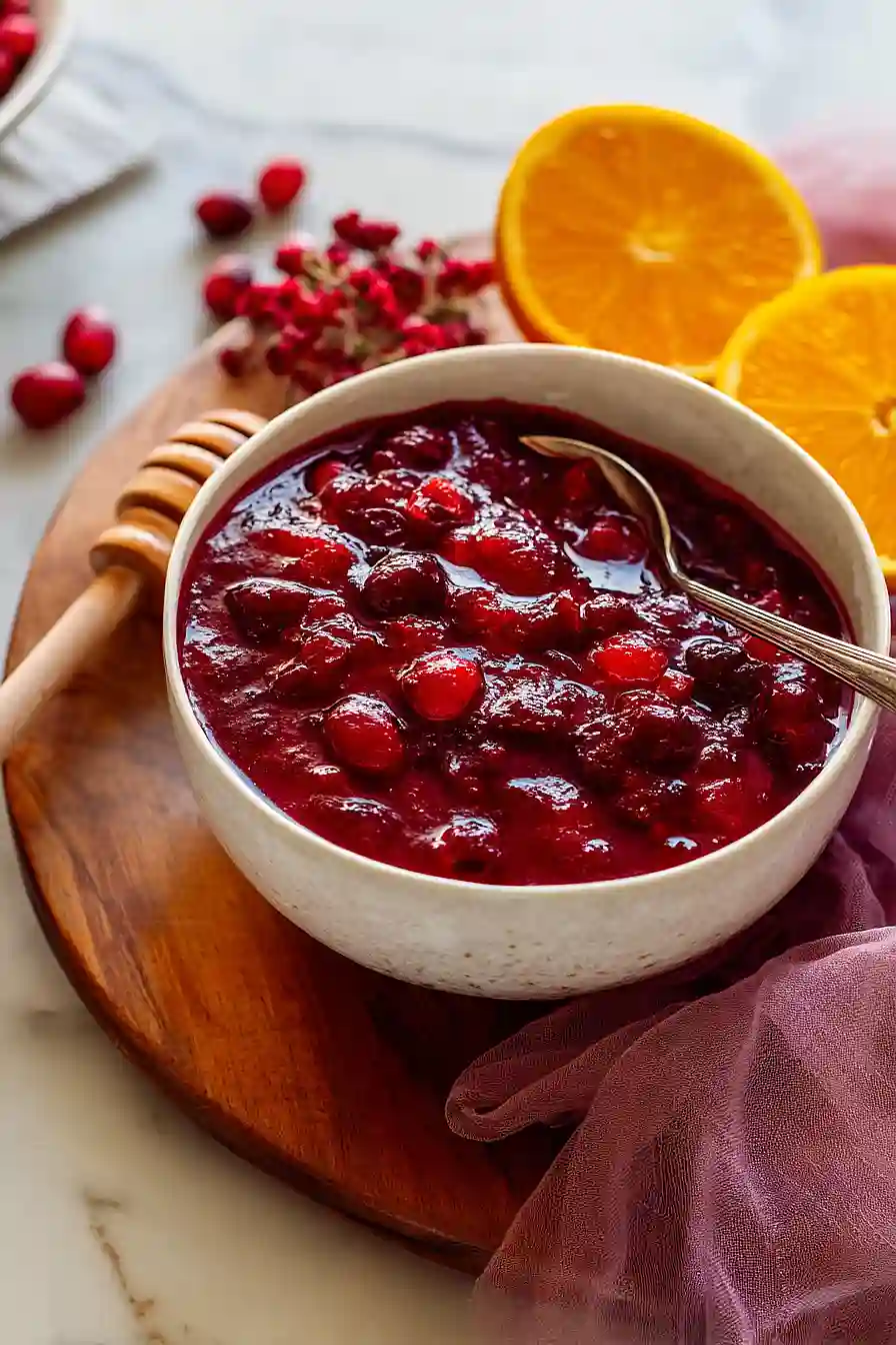 naturally sweetened cranberry sauce