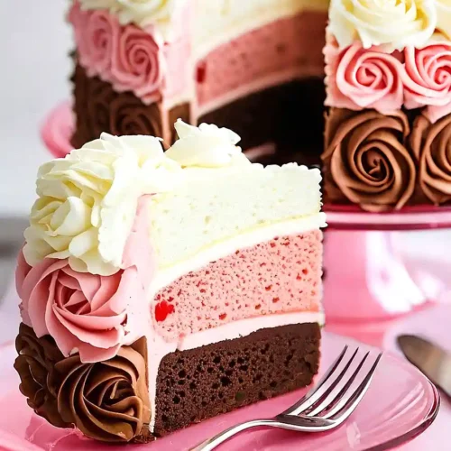 neapolitan rose cake
