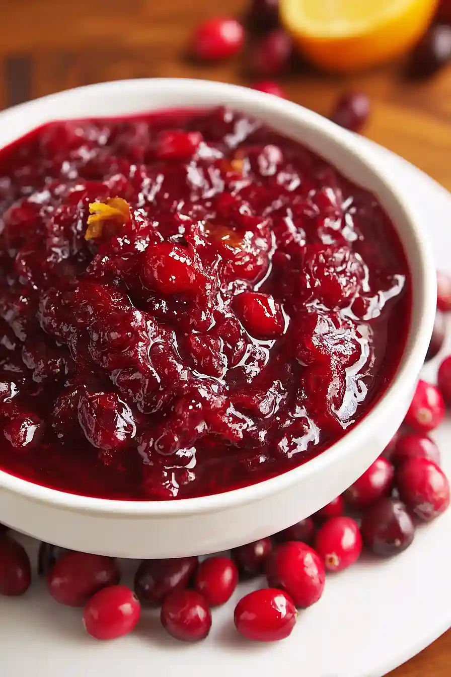cranberry sauce with orange marmalade