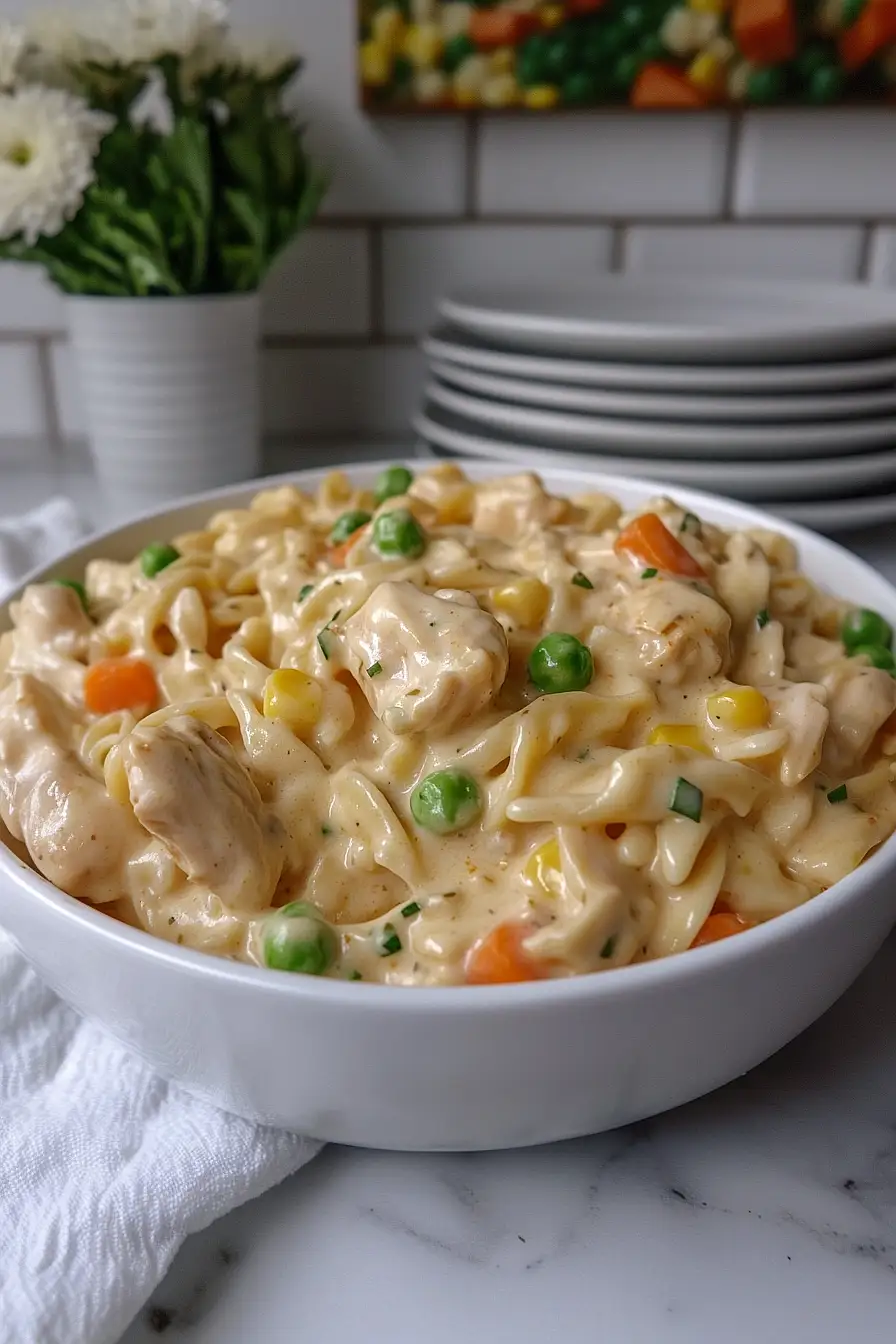 chicken pot pie pasta