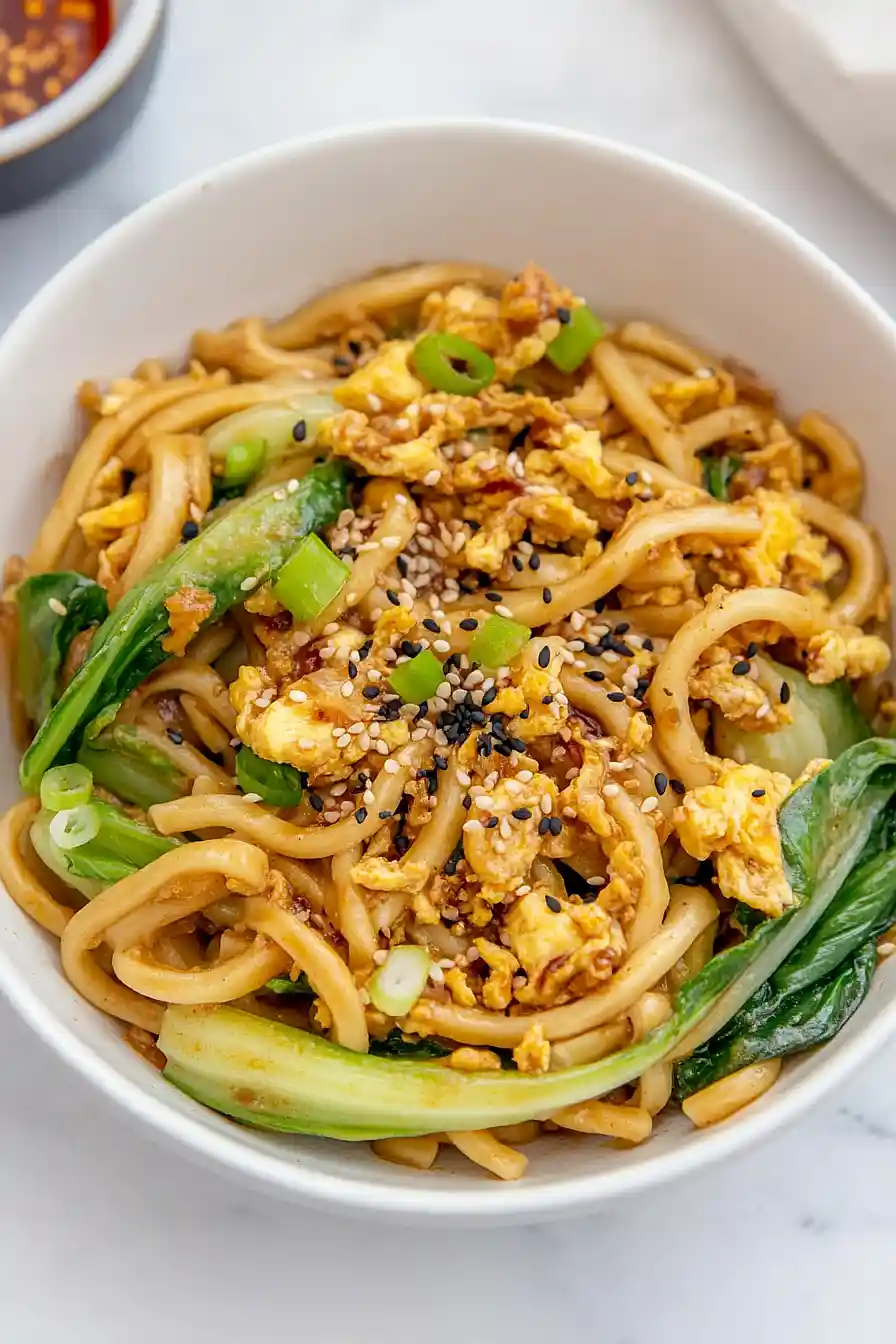 egg udon noodles
