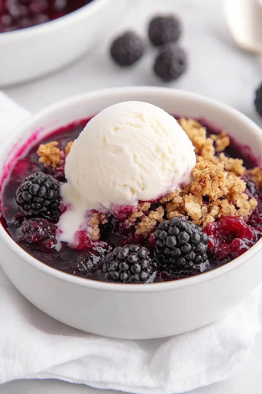 black raspberry crisp
