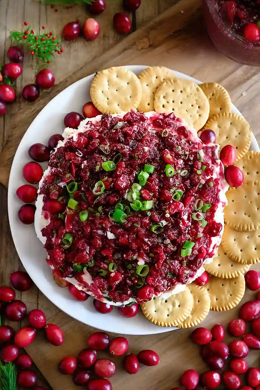 cranberry relish cream cheese dip