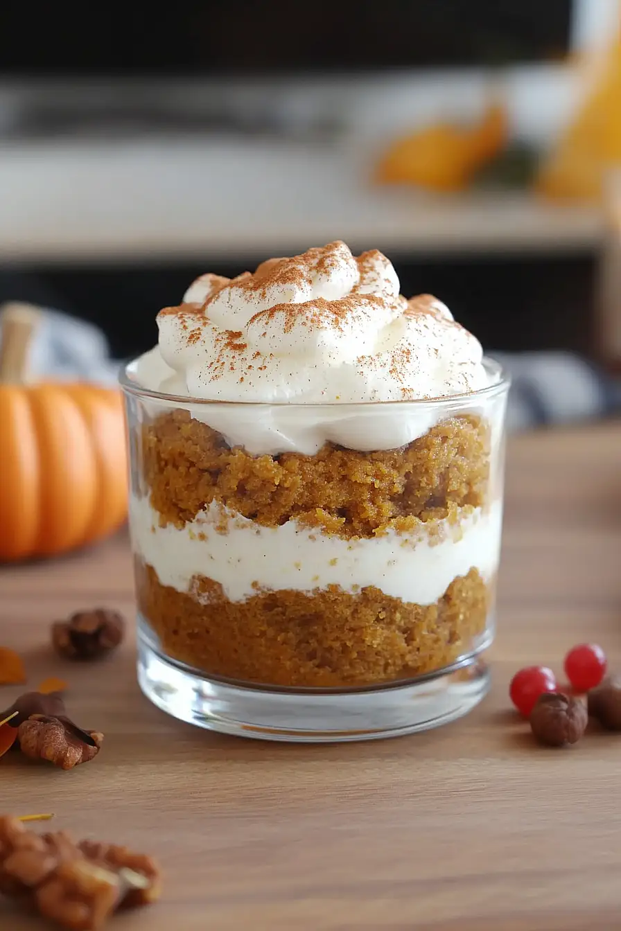 pumpkin spice cake trifle