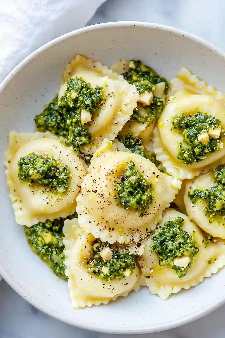Tender Pumpkin Ravioli with Kale