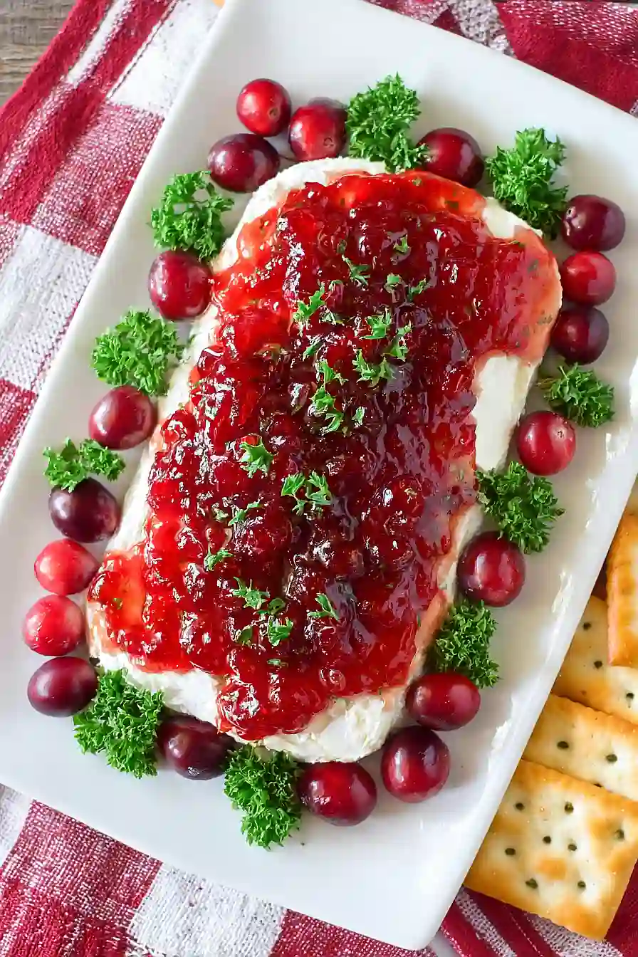 cranberry pepper jelly cream cheese dip