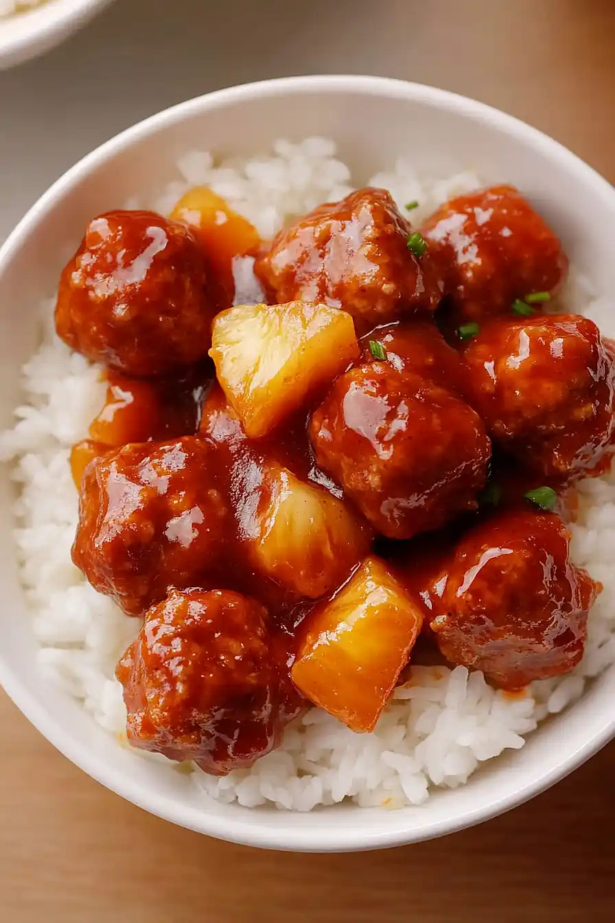 crockpot maple glazed meatballs