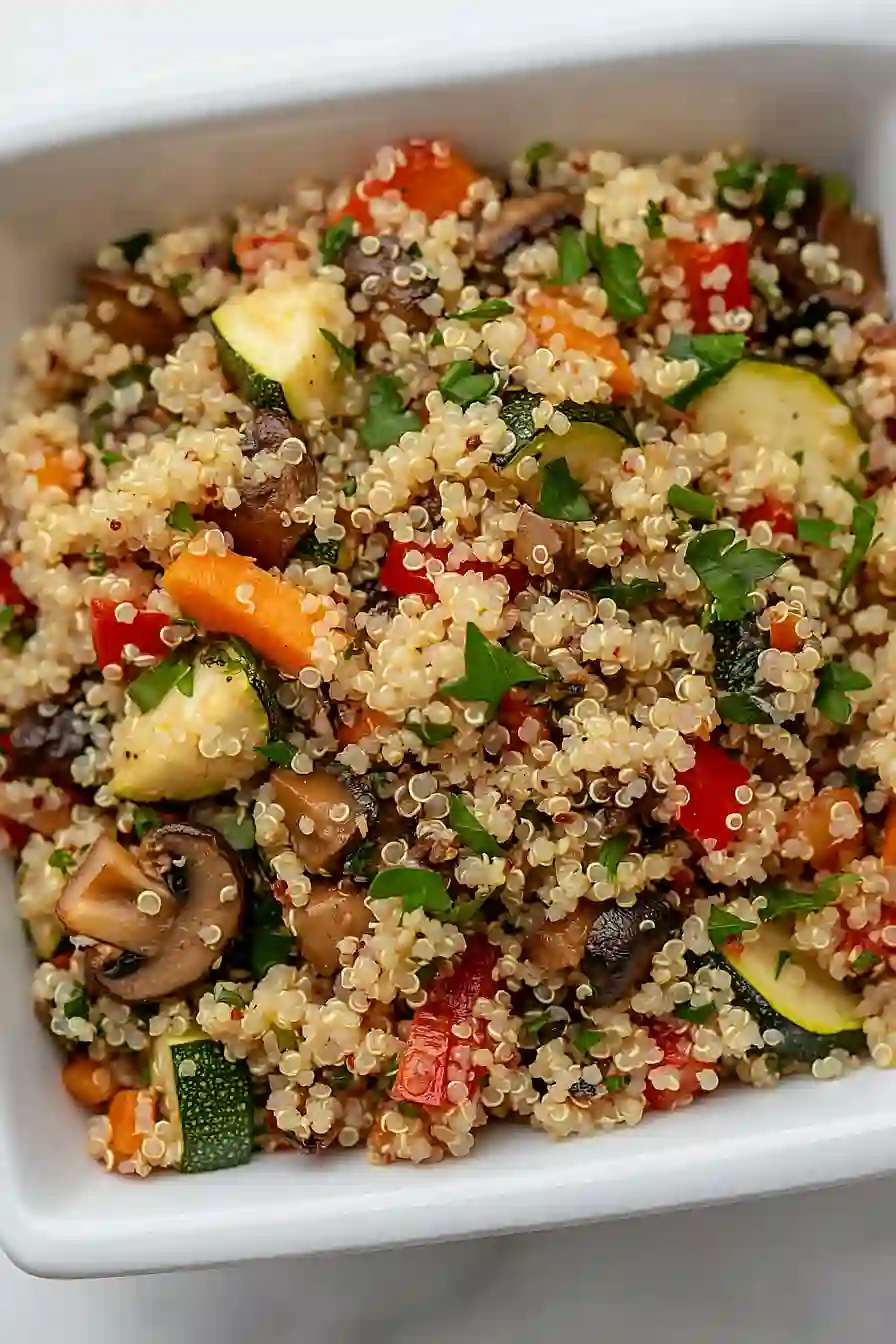 roasted vegetable quinoa medley