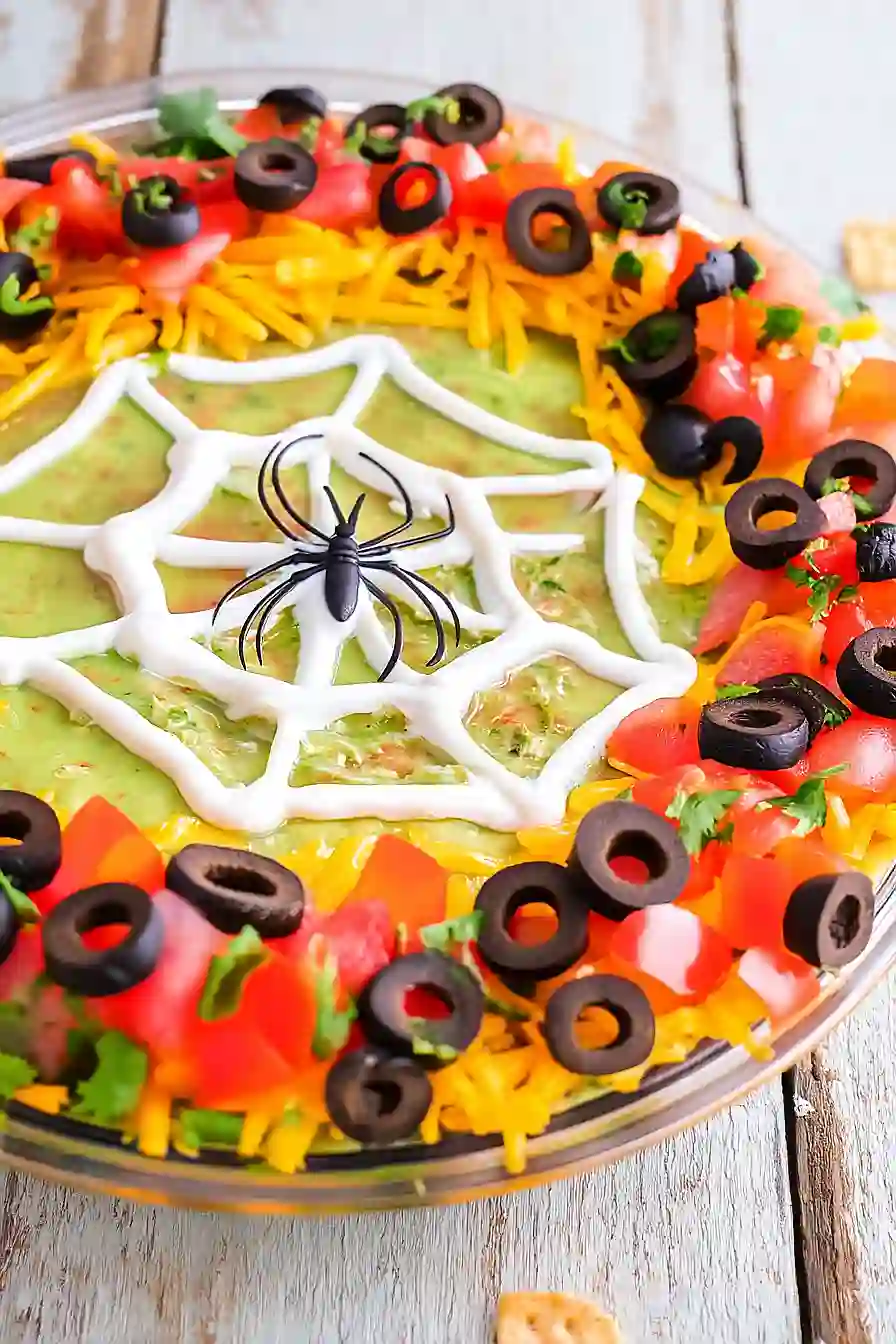 spider web taco dip