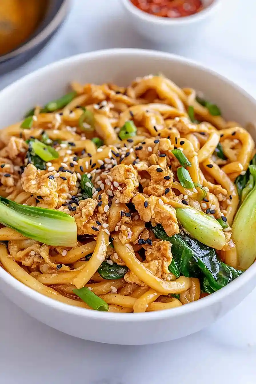 egg udon noodles