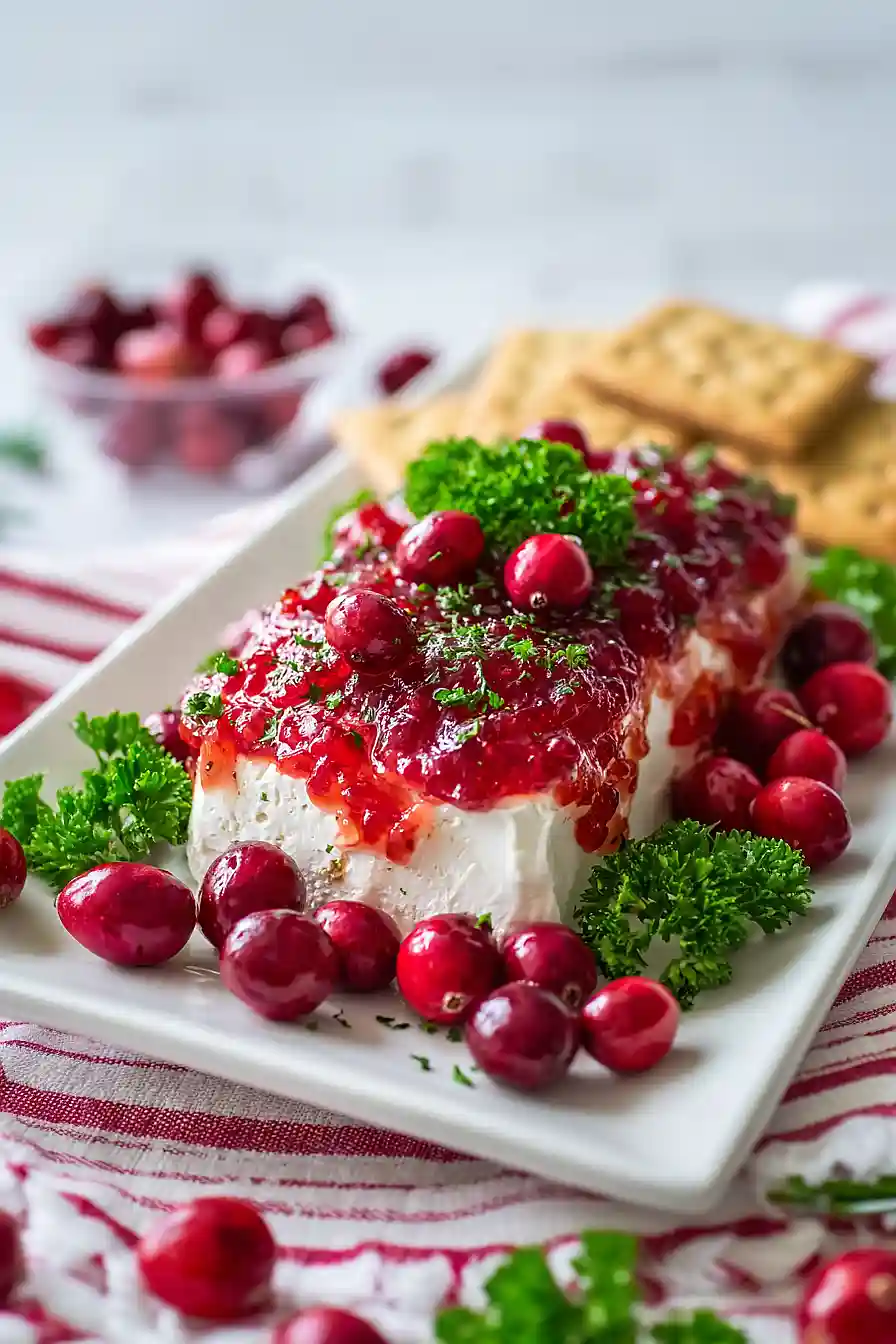cranberry pepper jelly cream cheese dip