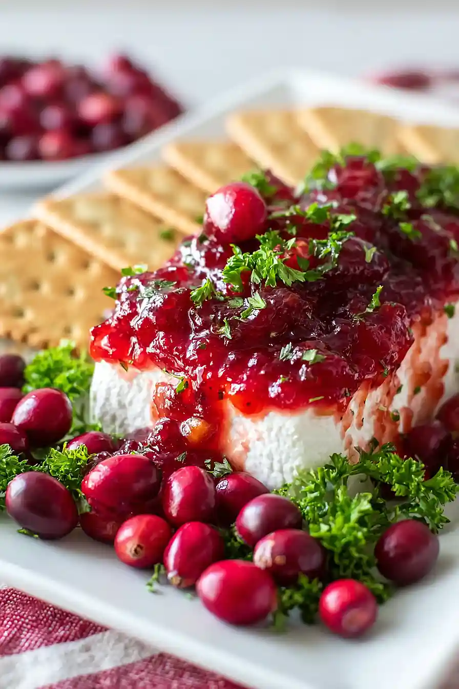 cranberry pepper jelly cream cheese dip
