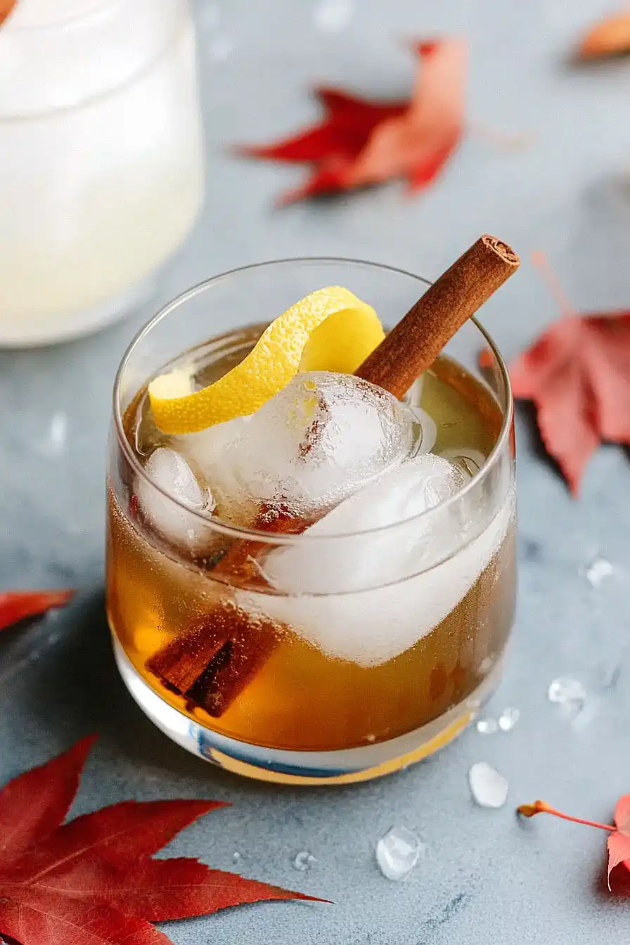 smoked maple bourbon old fashioned