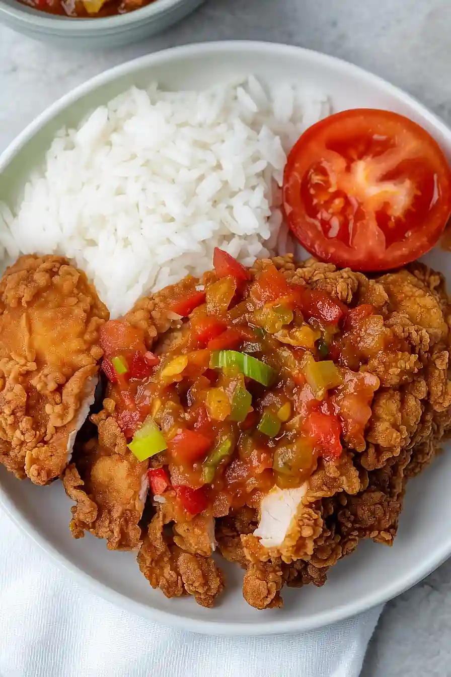 fried chicken geprek