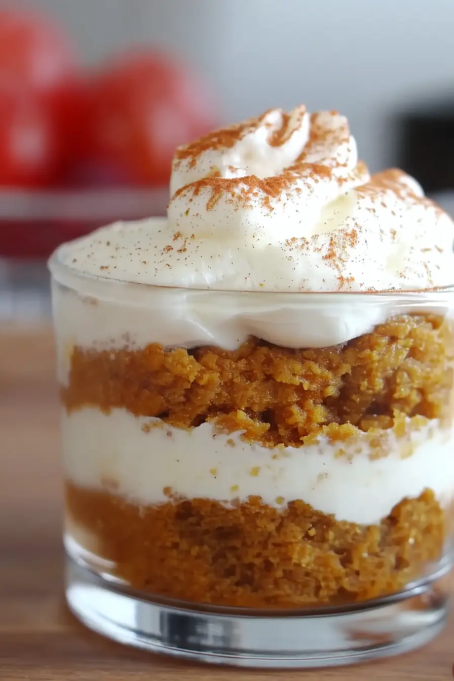 pumpkin spice cake trifle
