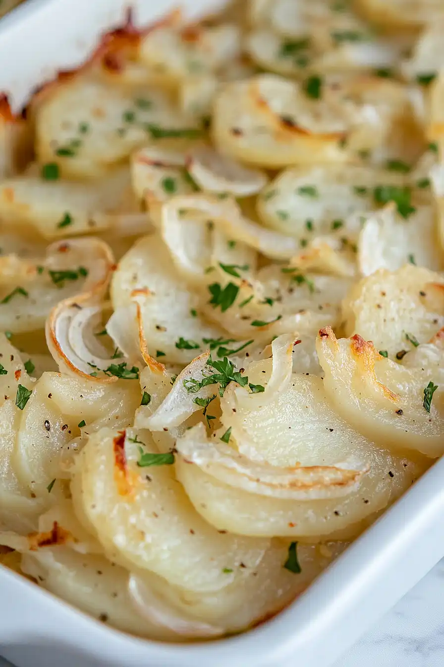 scalloped potatoes without cheese