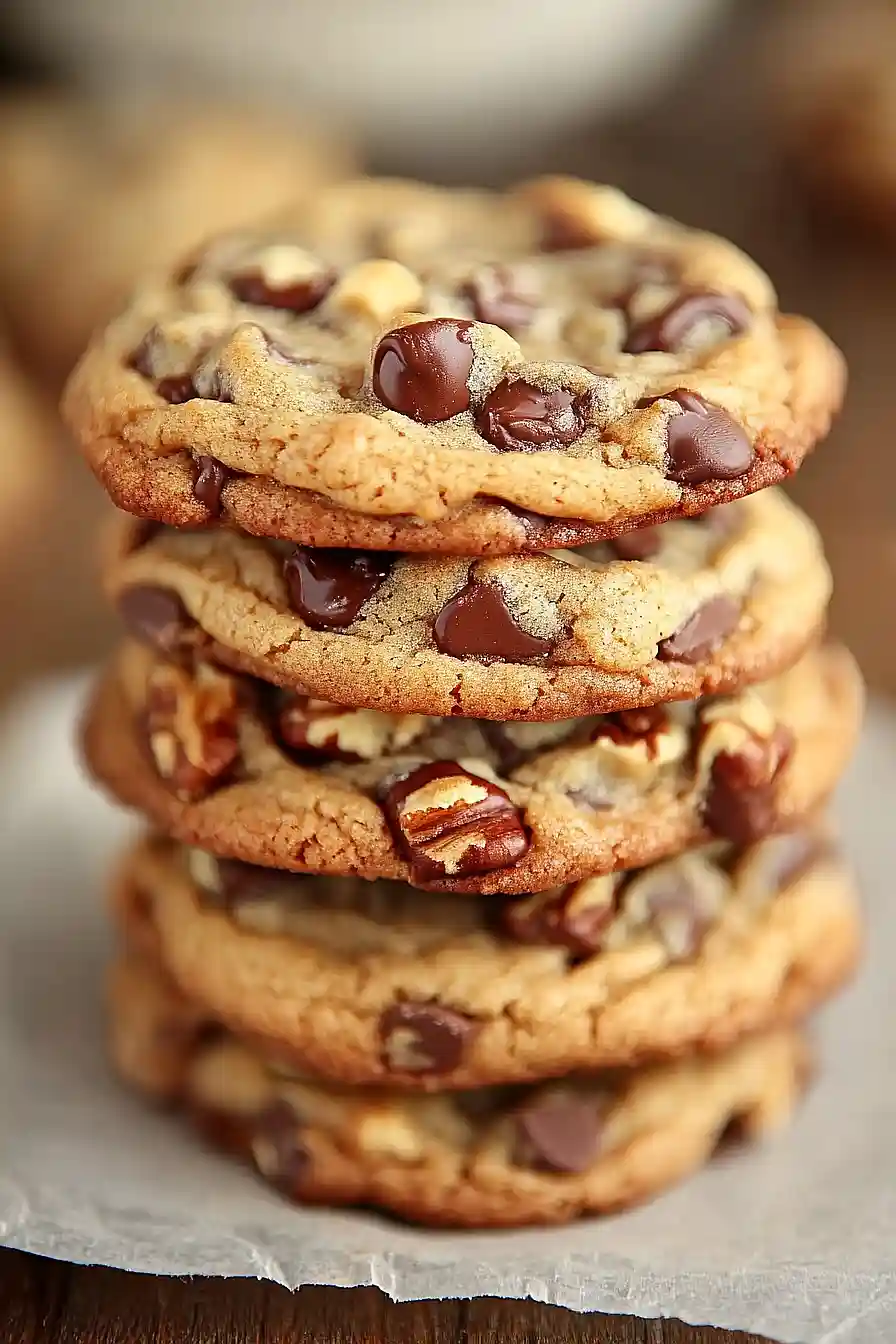 chocolate chip pecan cookies