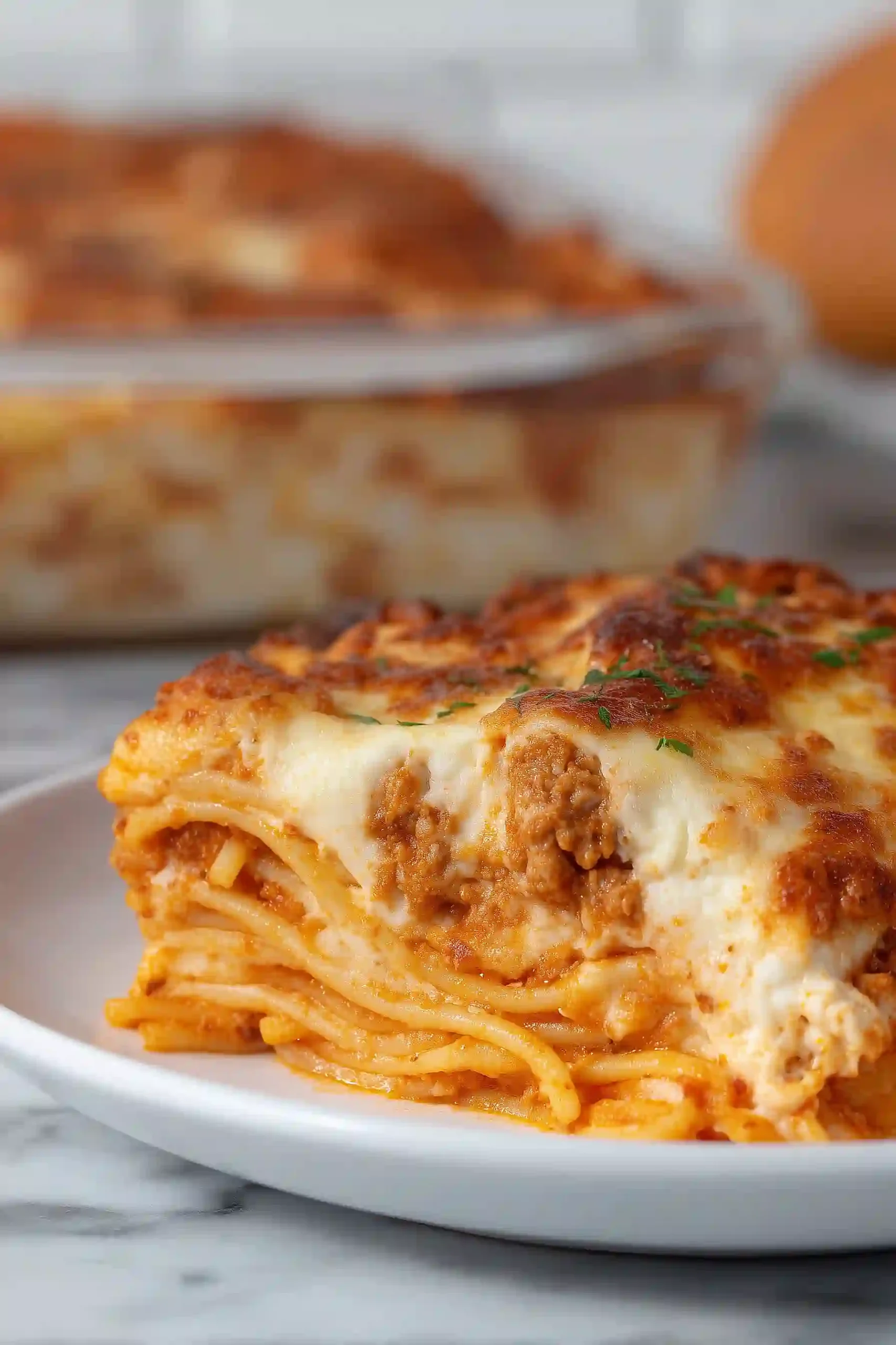 baked spaghetti lasagna