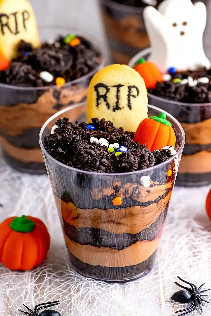 graveyard dirt cake cups