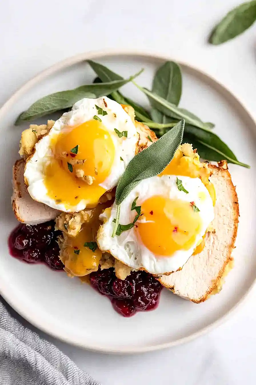 thanksgiving leftover turkey eggs benedict