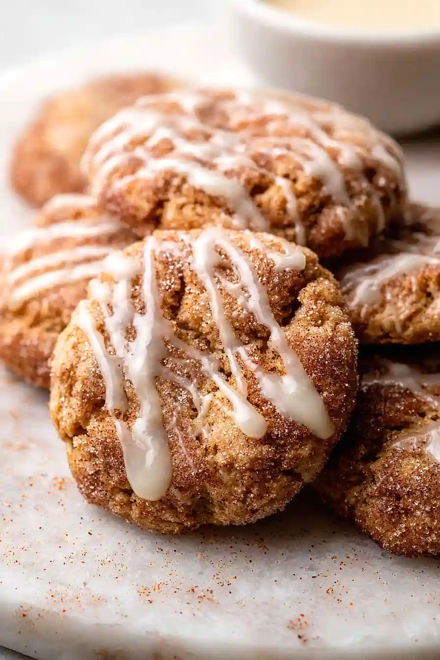 glazed apple cider cookies