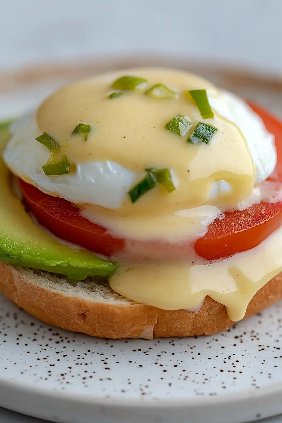 eggs benedict with jalapeño