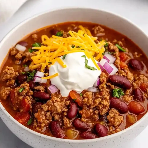crockpot beef and sausage chili