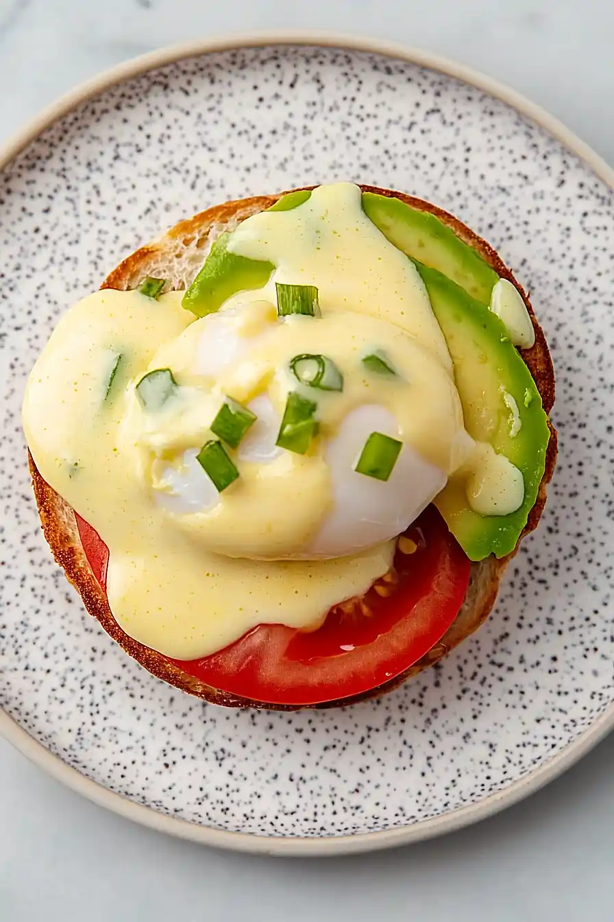 eggs benedict with jalapeño