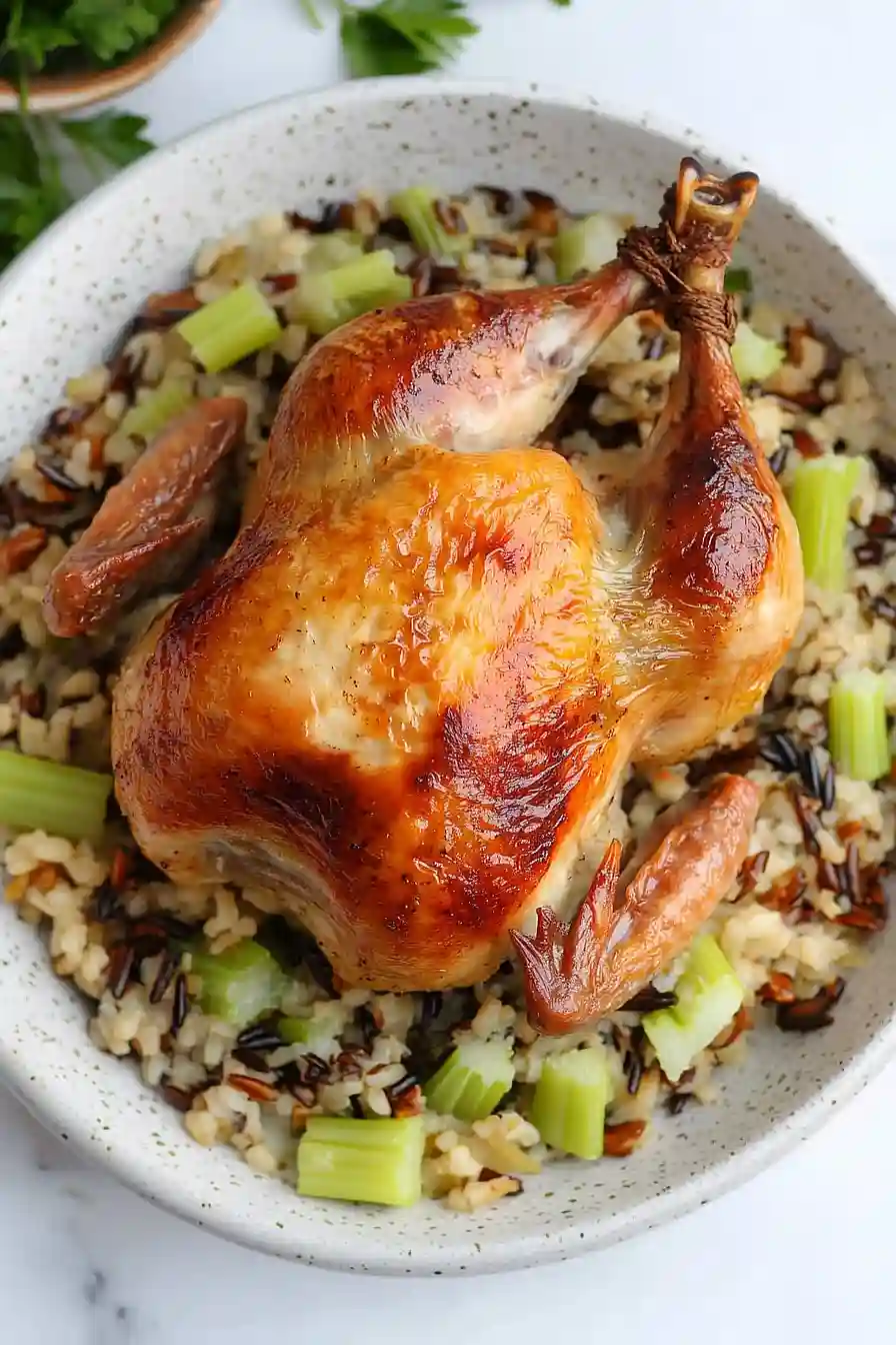 cornish hens with wild rice stuffing