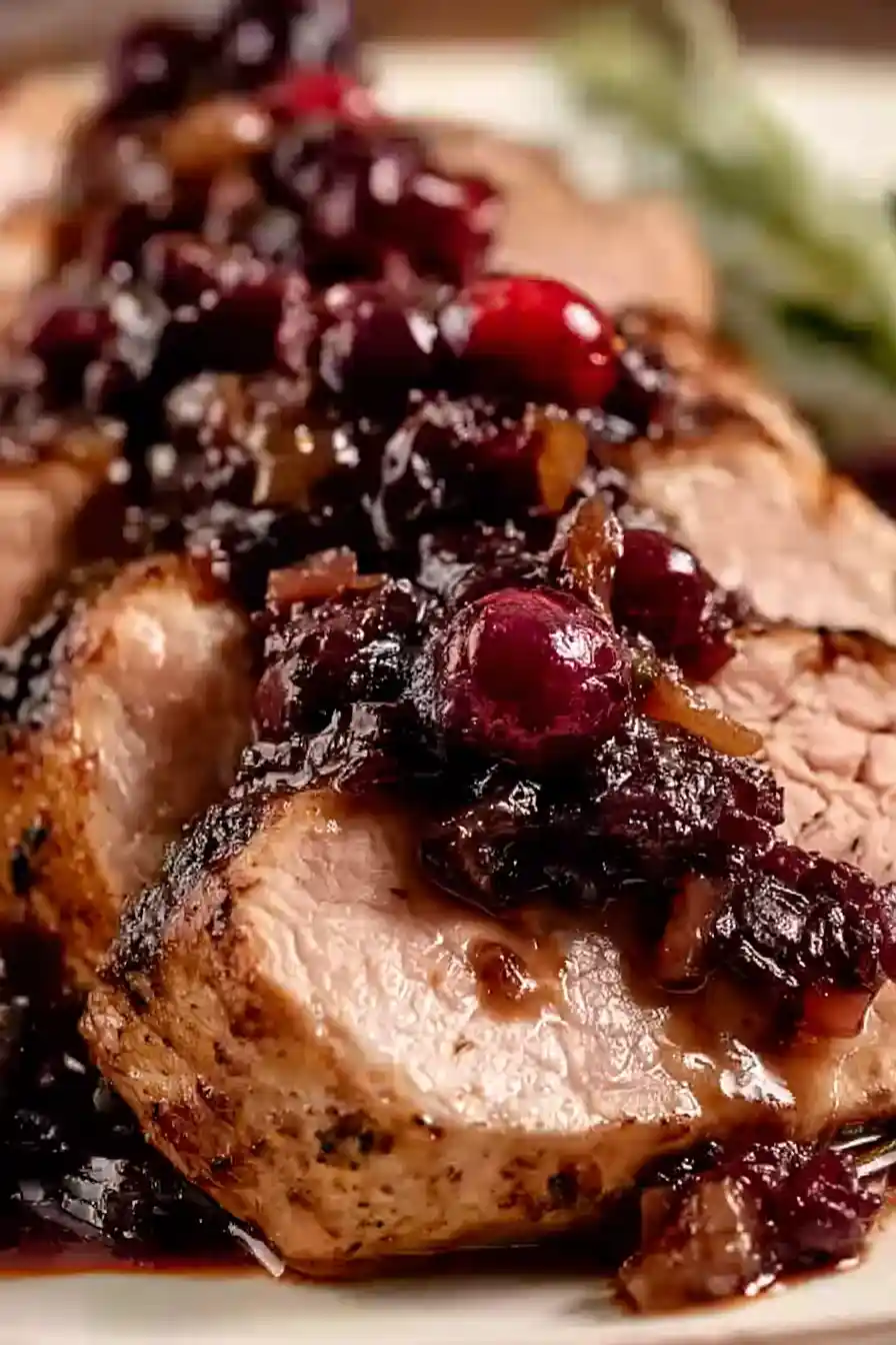 pork tenderloin with cranberry sauce
