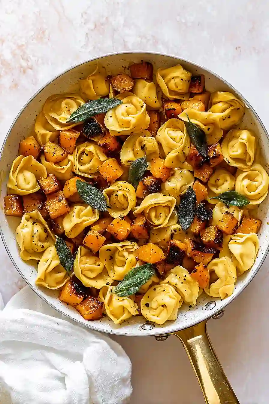 tortellini with roasted butternut squash