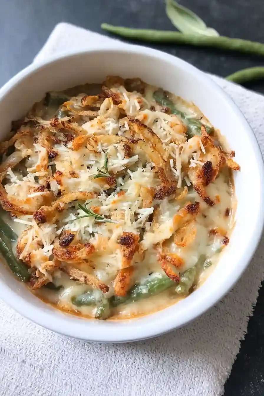 garlic parmesan green bean casserole
