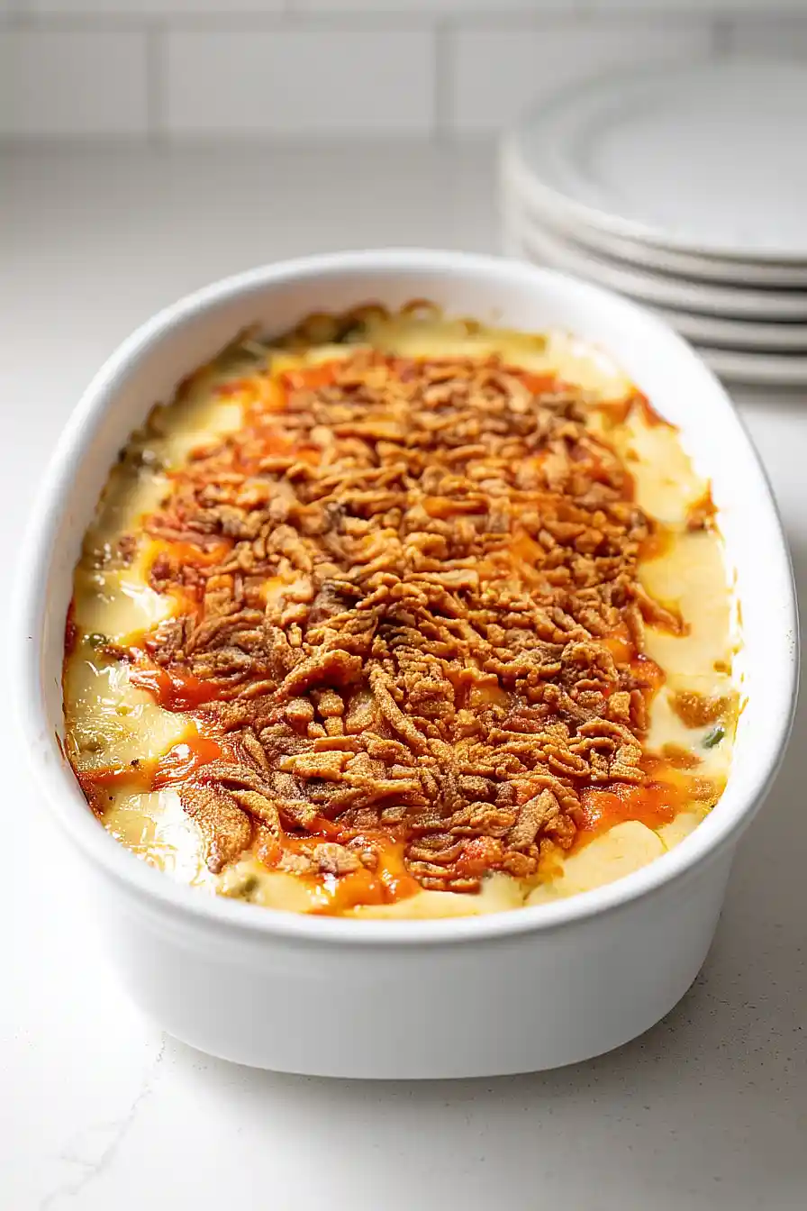cheesy green bean casserole