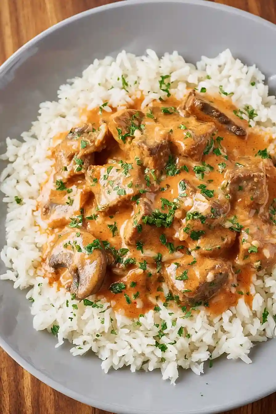 brazilian beef stroganoff