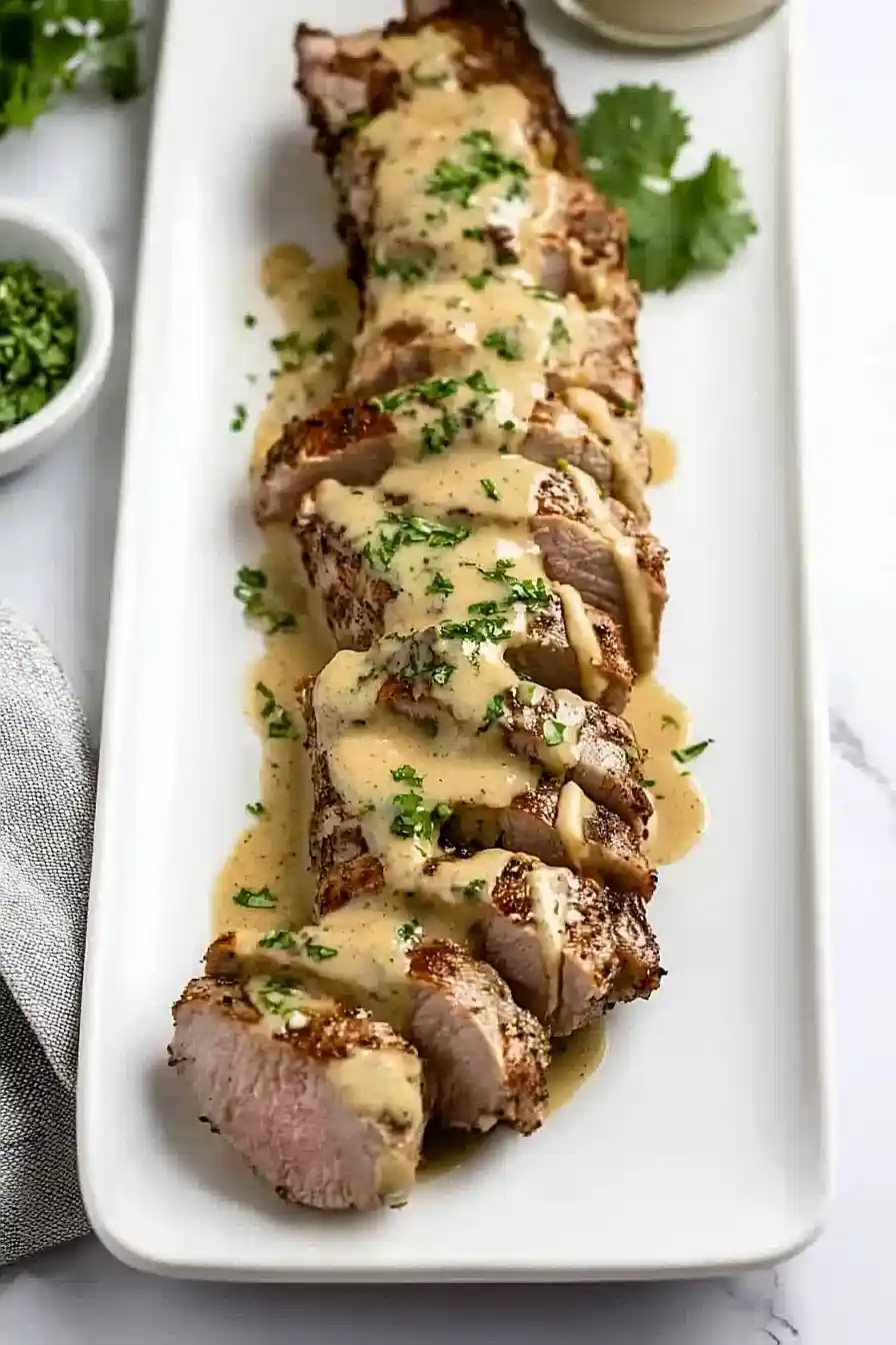 pork tenderloin with gravy