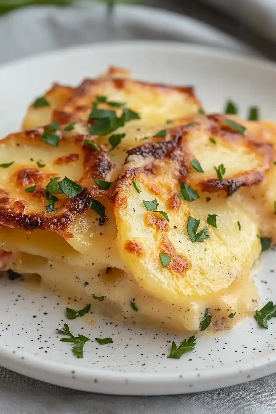 scalloped red potatoes