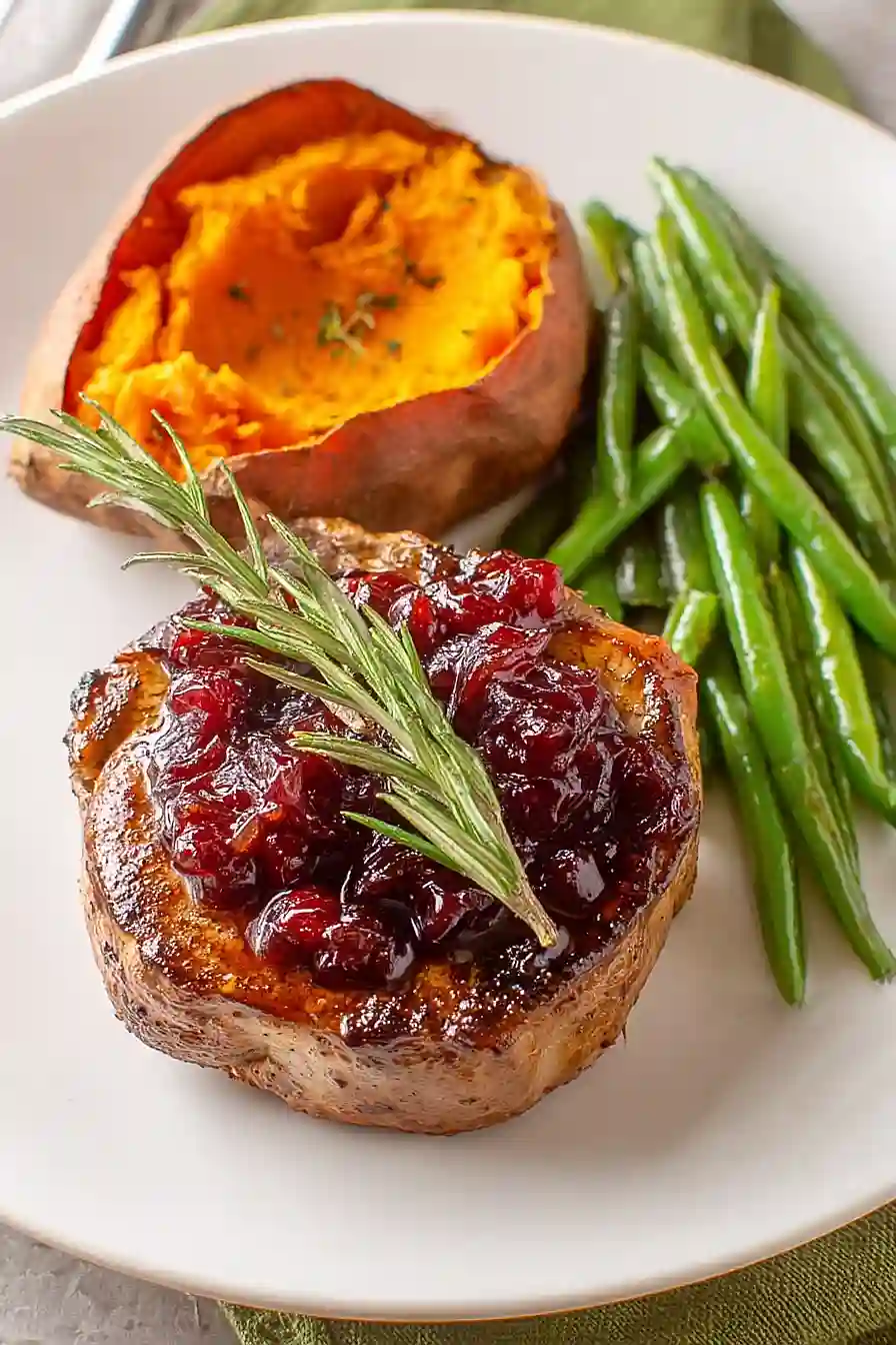 cranberry sauce pork chops