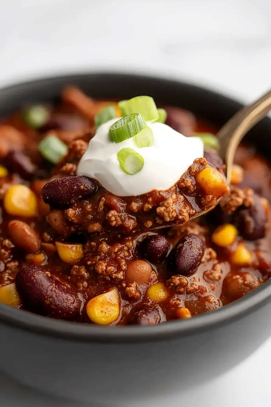 high protein crockpot chili