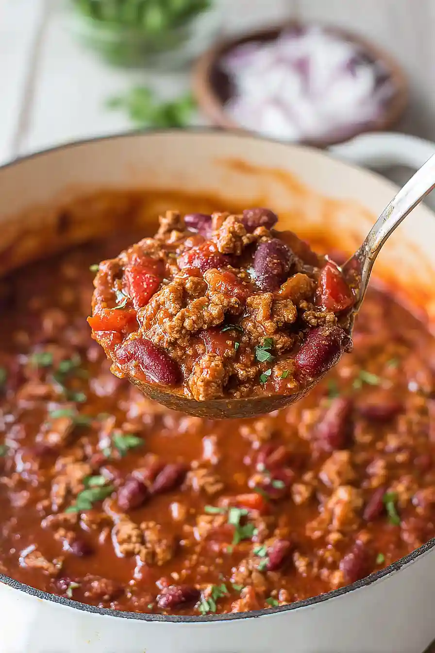 dutch oven turkey chili