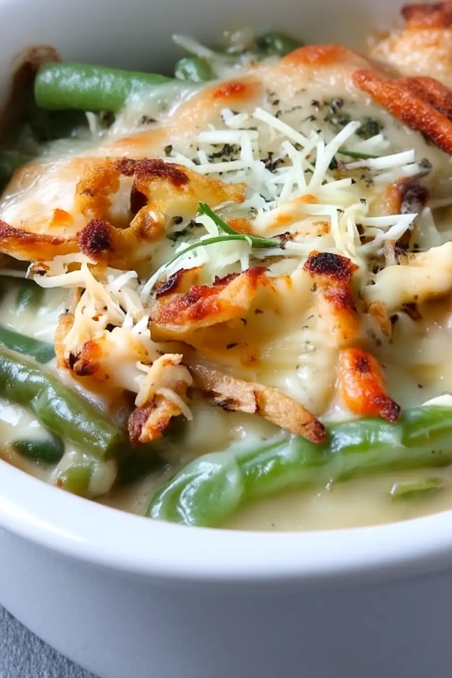garlic parmesan green bean casserole