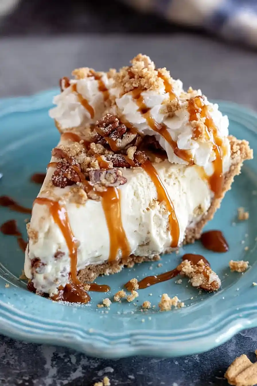 caramel chocolate pecan ice cream pie