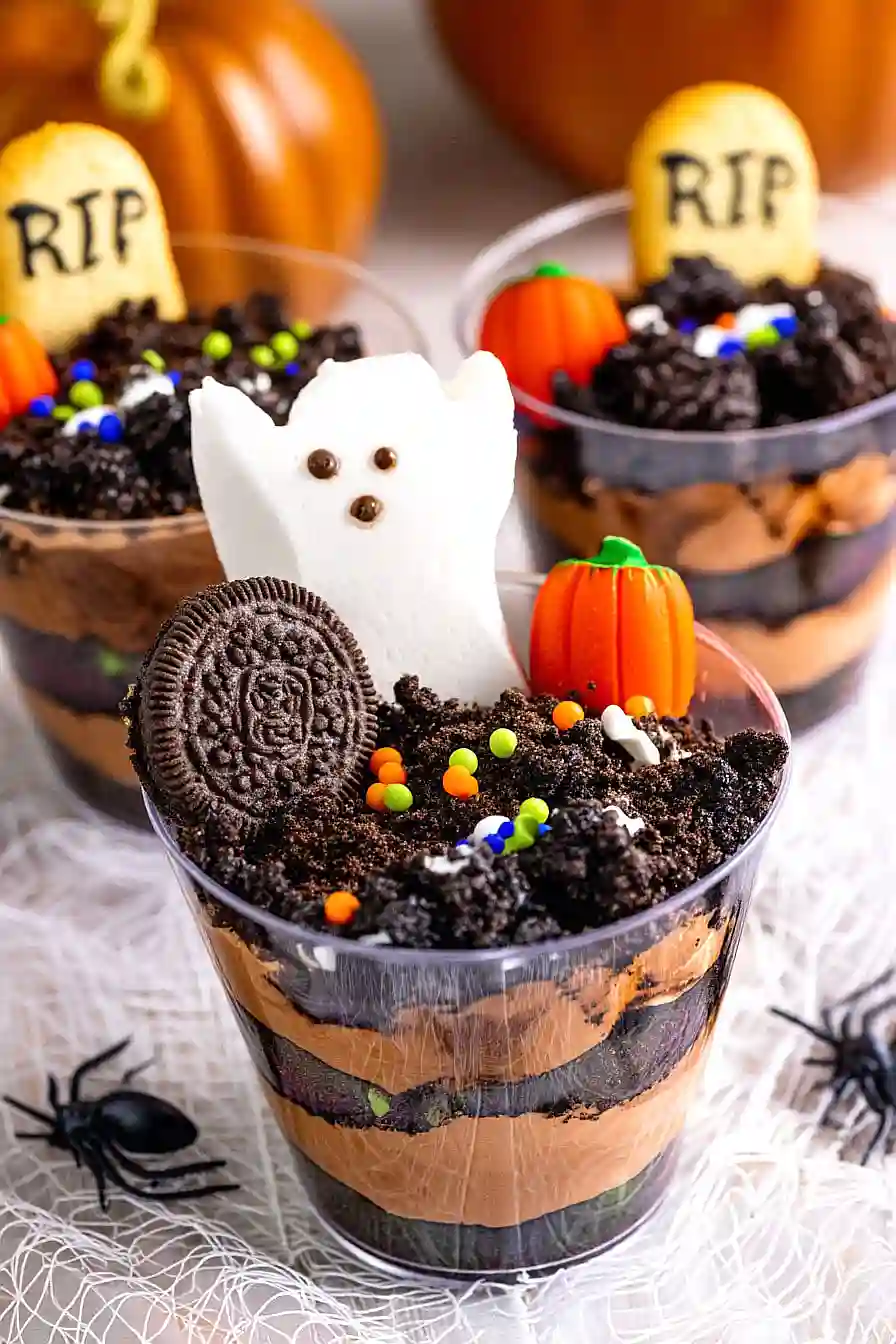 graveyard dirt cake cups