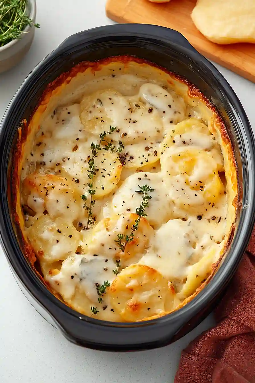 slow cooker scalloped potatoes