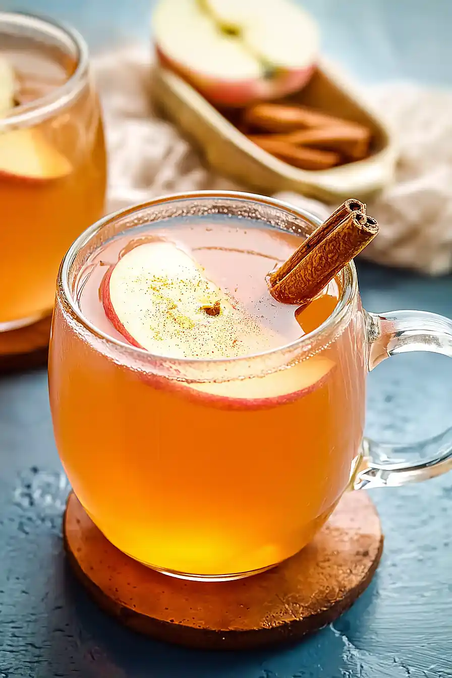 Warming Cinnamon Apple Tea with Ginger