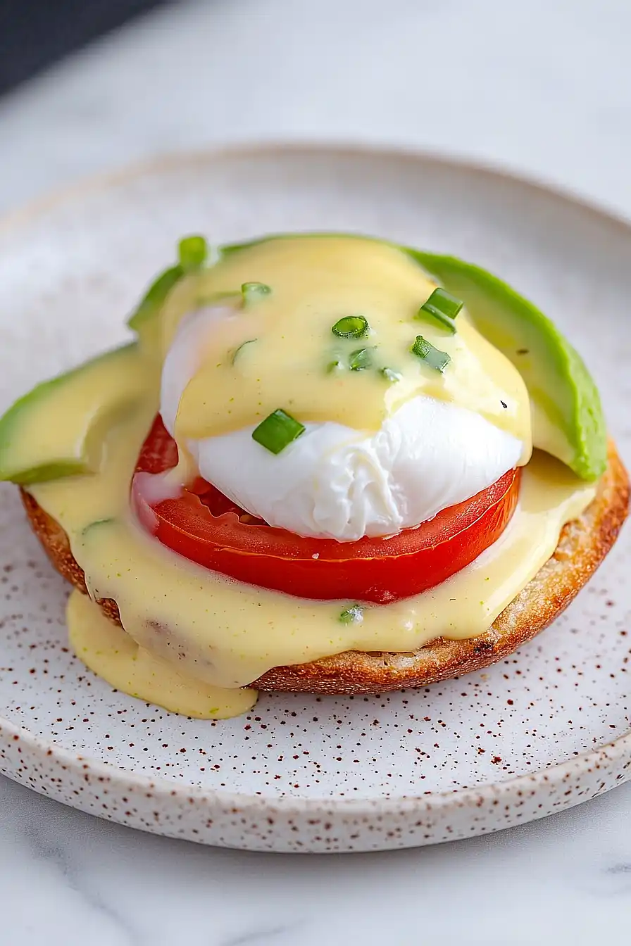 eggs benedict with jalapeño