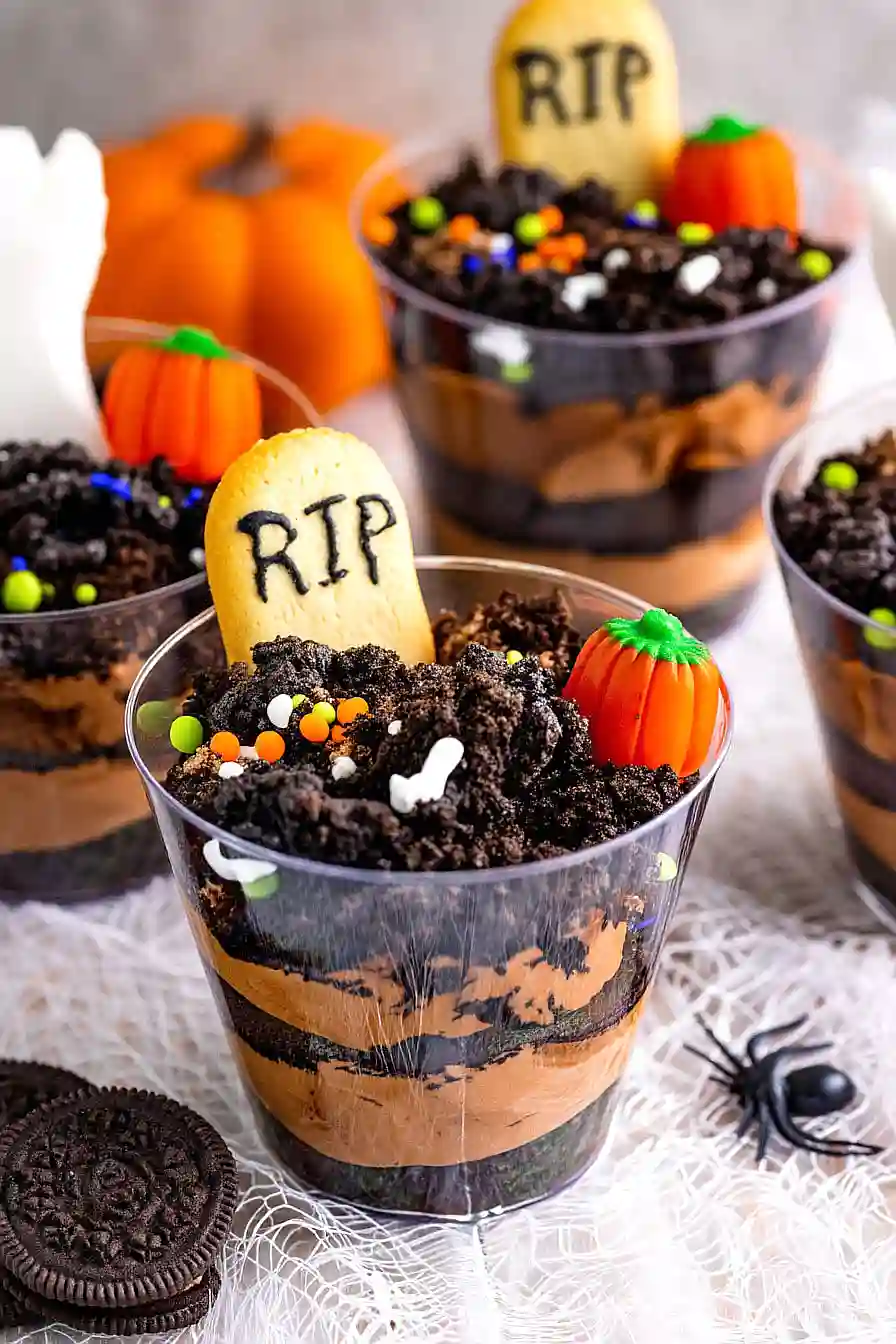 graveyard dirt cake cups